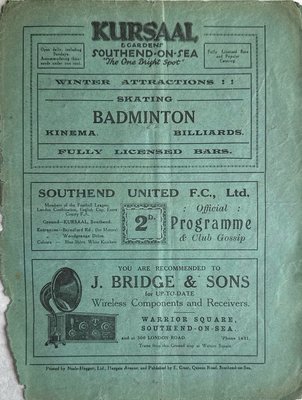 1926-27 Home Programme