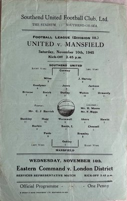 1945-46 Home Programme